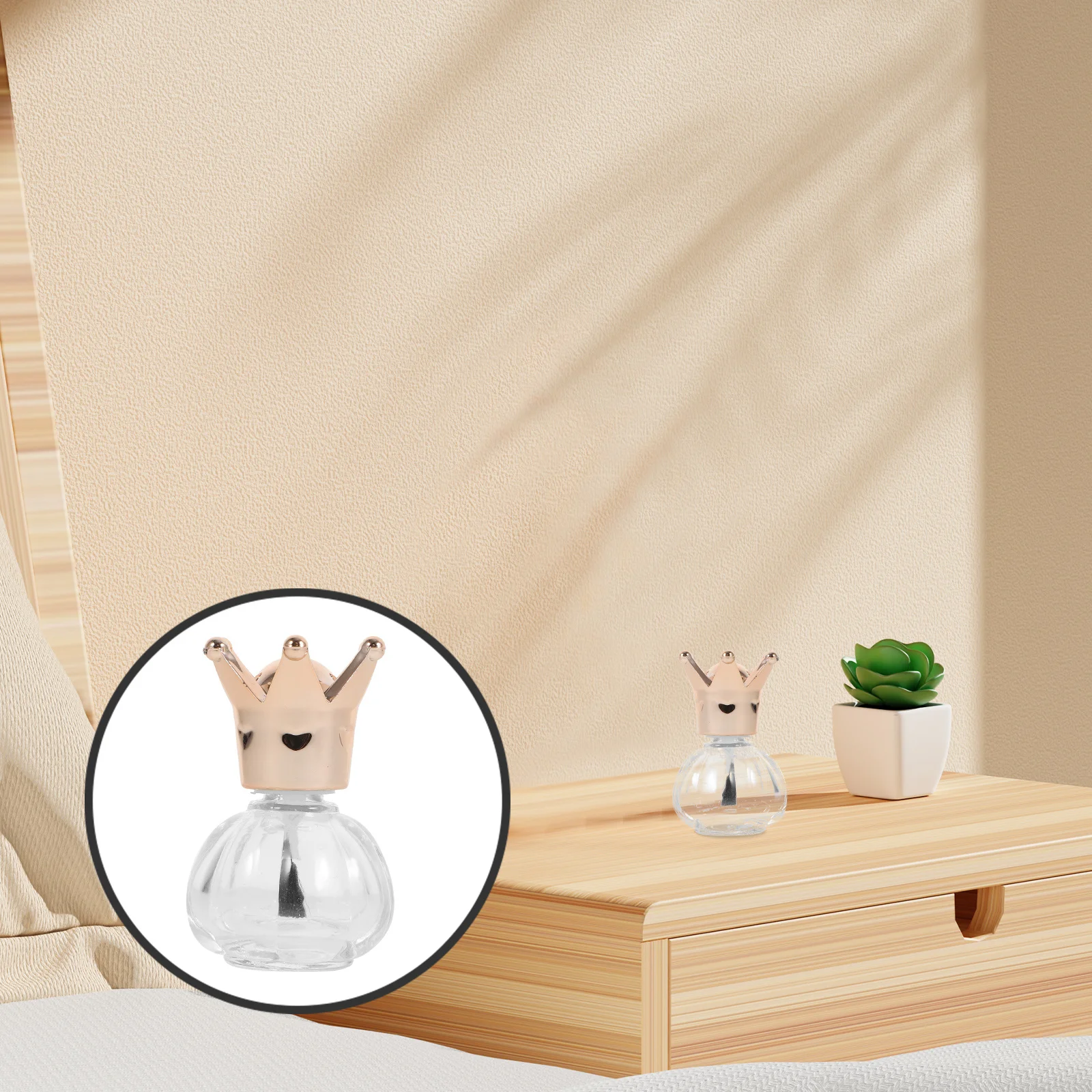 4Pcs Glass Nail Polish Bottles Refillable Empty Containers Easy Use Brush Leak Proof Travel Nail Polish Dispenser