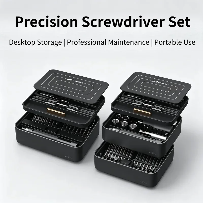 jimi-fm2-fm3-professional-screwdriver-box-multifunction-household-ratcheting-repair-tool-sturdy-precision-screwdriver-bits-set