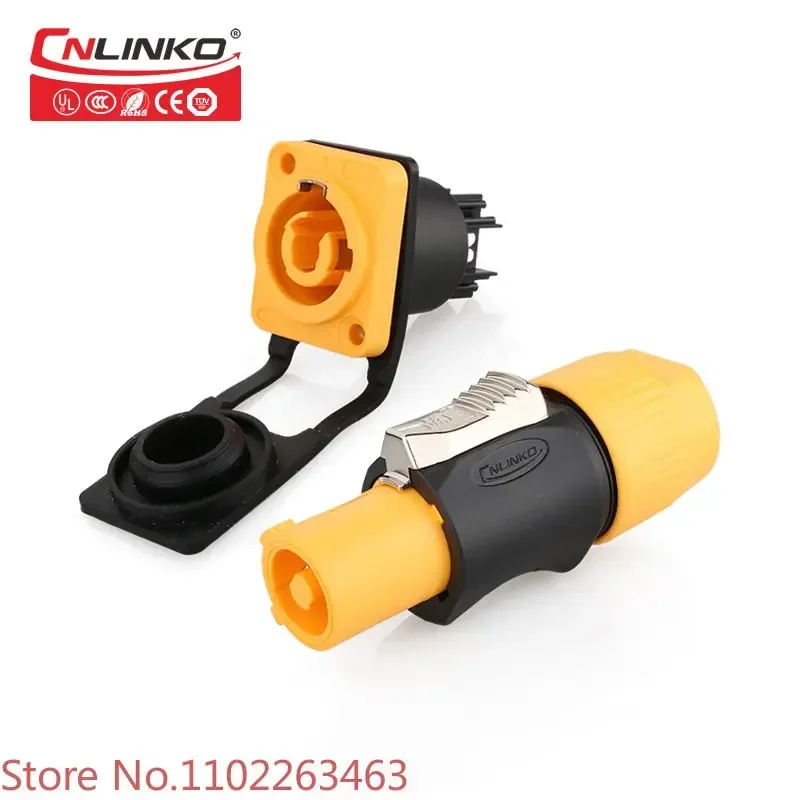 

LED rental box waterproof aviation connector IP67 wire connector power plug 3P aviation plug