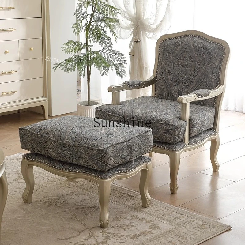 

Американский светлый роскошный диван из цельного дерева для гостиной, балкона, кресло для отдыха с комбинацией педалей