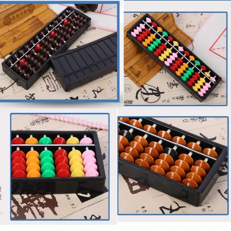 Montessori aritmética Soroban colorido grânulos brinquedo para crianças, matemática aprendizagem brinquedo, matemática educação, chinês Abacus