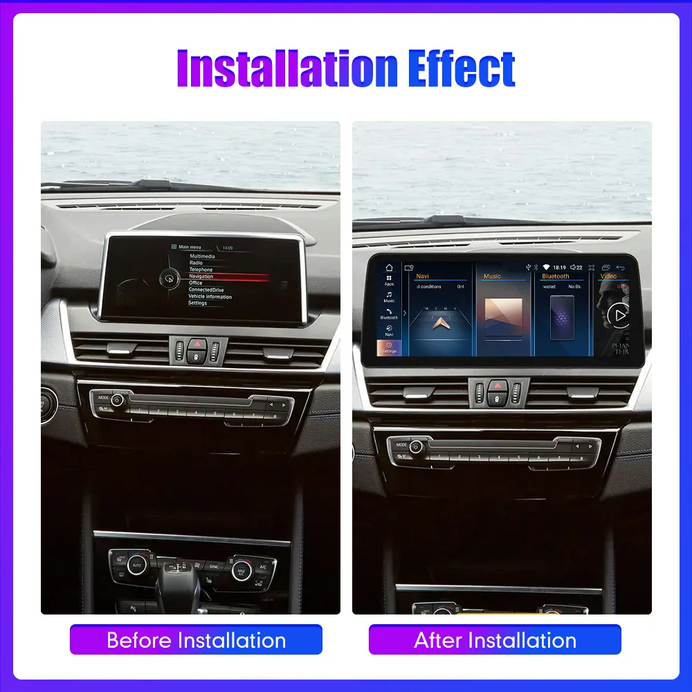 For BMW 2 Series Tourer F22 F45 2013-2018 NBT EVO System Android Car Radio GPS Navigation Multimedia Player Stereo 12.3 Inch