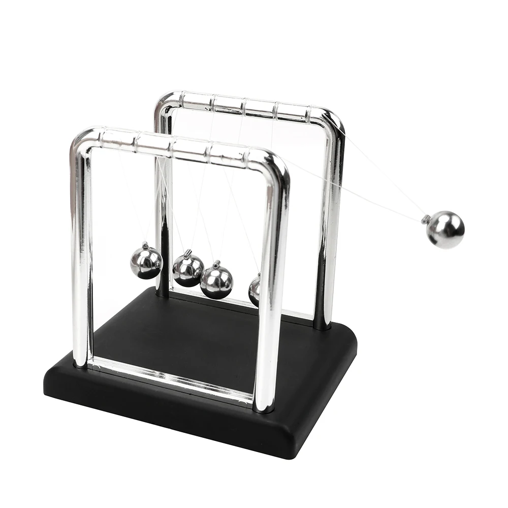 Metal Pendulum Ball Desk Table Decor Newton Ball Newton's Cradle Steel Balance Ball Physics Science Pendulum