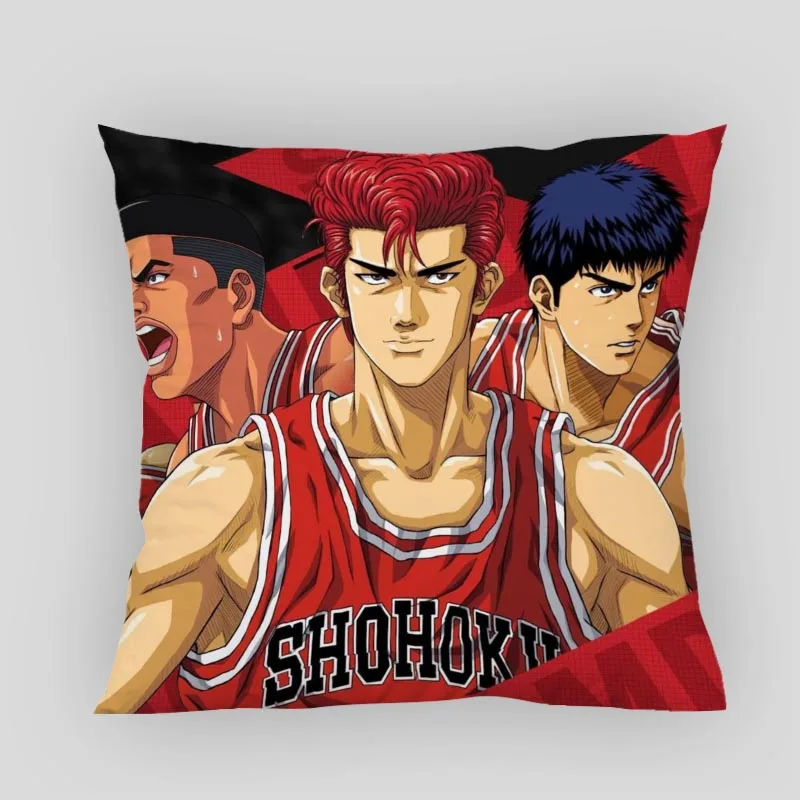 Musife Slam Dunk Pillowcase Custom Square Pillow Cover Case Zipper Pillowcase 40*40,45*45cm