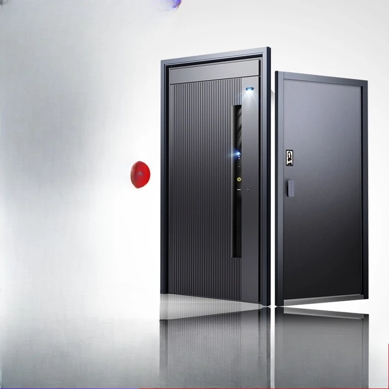 

Door double opening villa door, automatic sensor light integration, intelligent entry door single door
