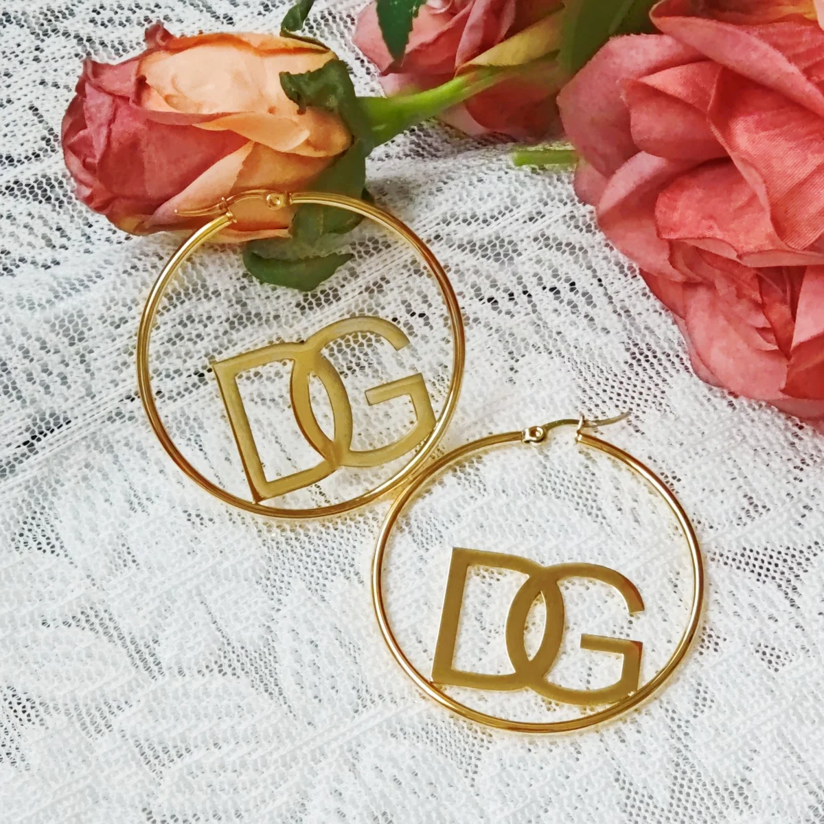 Customized Stainless Steel Jewelry Women's Jewelry Customized Name Earrings Banquet Parties Fashionable Ear Holiday Accessories