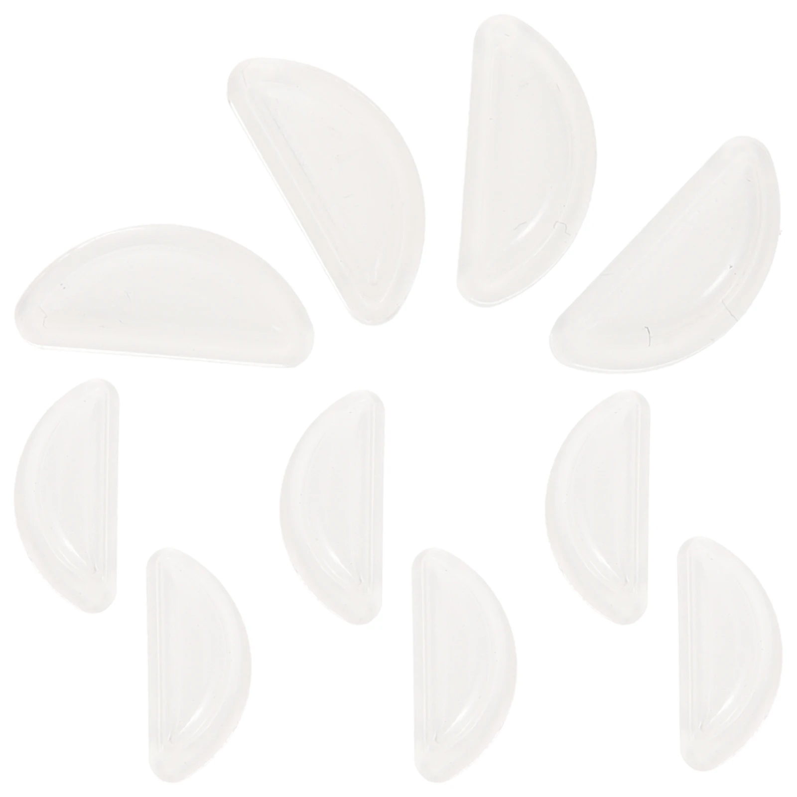 

5 пар подушечек для носа, прозрачные силиконовые подушечки без носа для пластиковых оправок, регулируемая по высоте, удобная посадка для очков