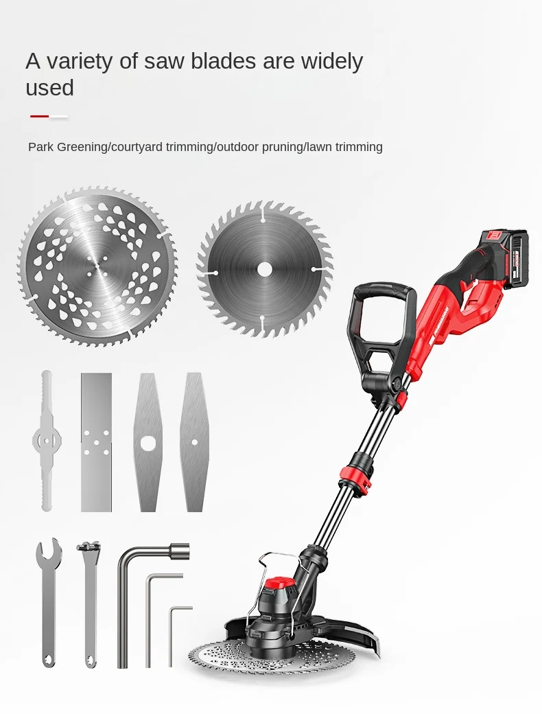 

High Power Brushless All Copper Lithium Battery Agricultural Lawn Mower Weeding Handheld Rechargeable Electric Lawn Mower