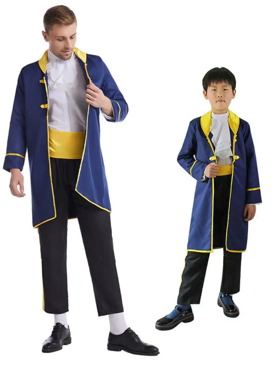 

loween Beau And the Beast Prince Cosplay Costume Set Festival Holiday Outfit Cotton Traditional Chinese Ethnic Stage Cos...