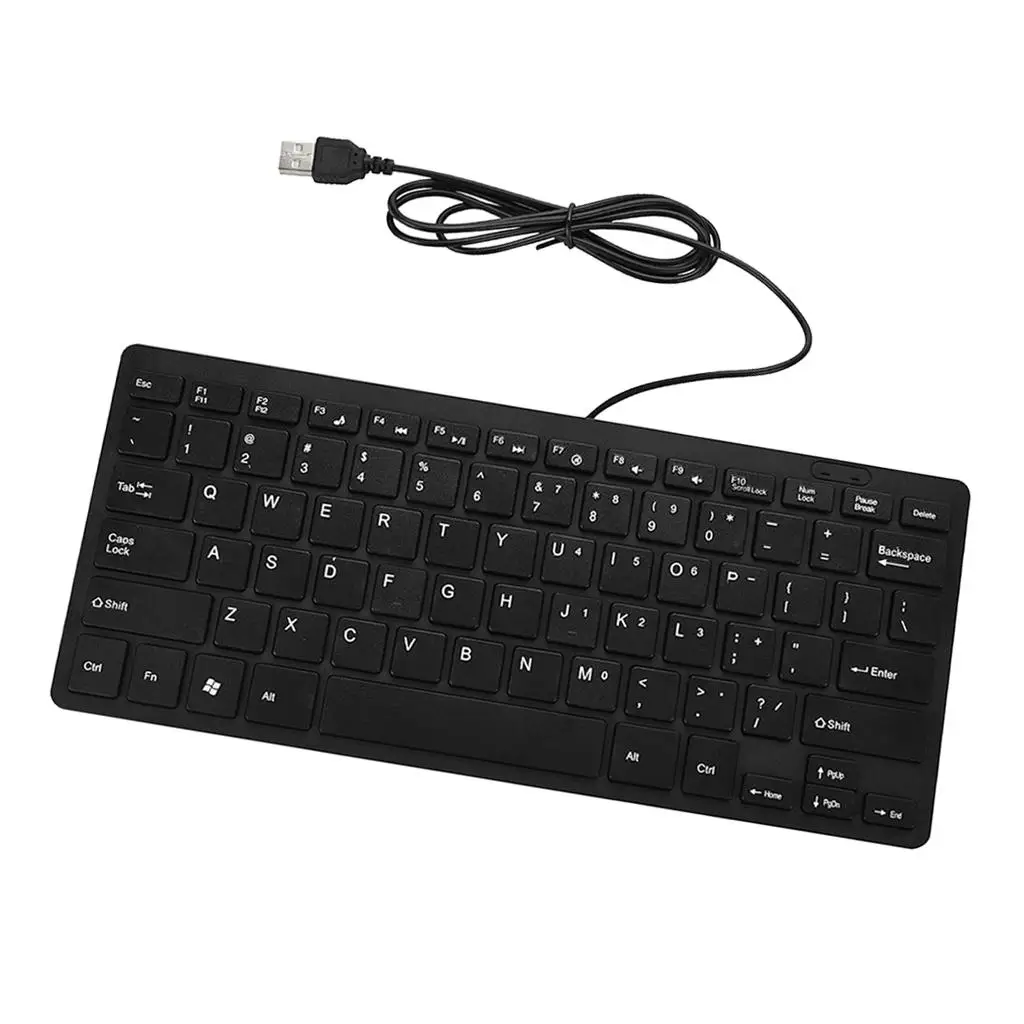 Mini Keyboard Portable USB QWERTY Keyboard for Laptop Notebook Desktop