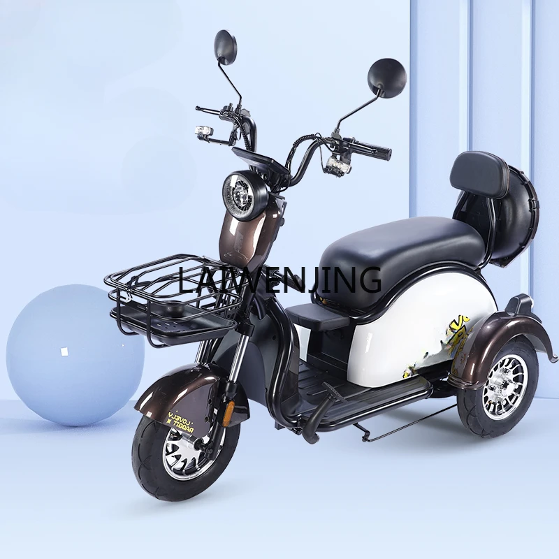 HLZ mini electric tricycle household small lady adult the elderly with shed car