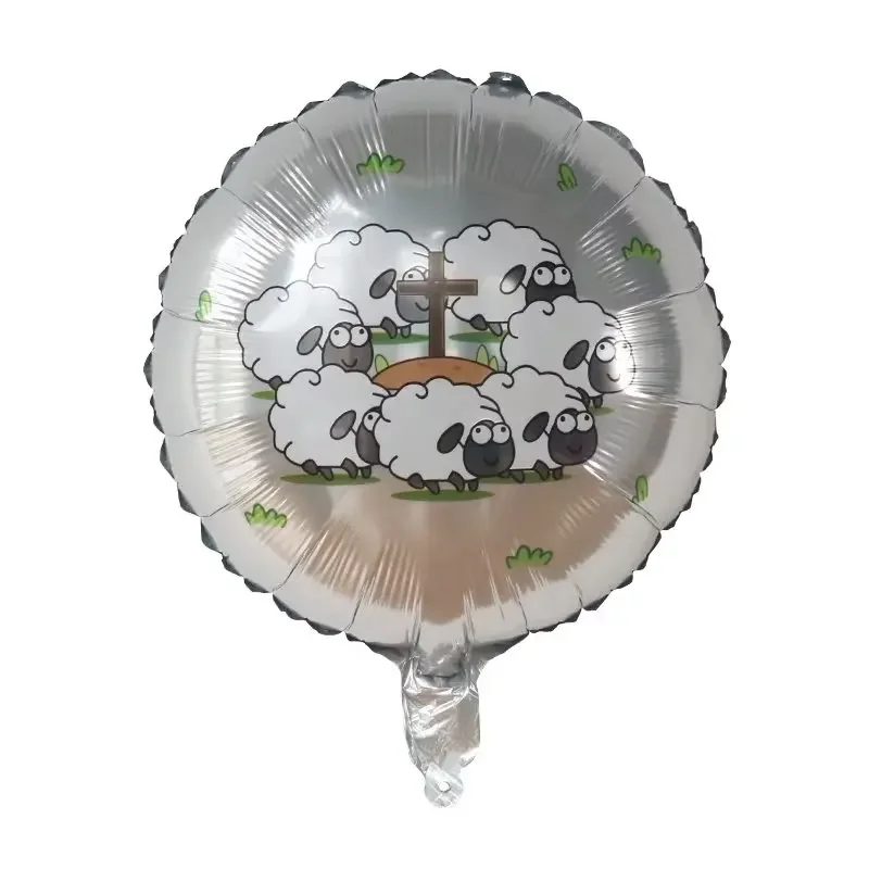 10Pcs 18Inch Animal Sheep Foil Helium Balloons Birthday Theme Party Decoration Baby Shower Kids Toys Supplies Air Globos