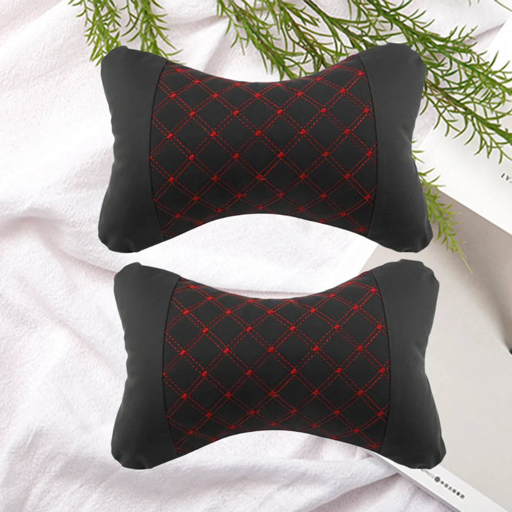 

1 Pair Car Headrests Auto Seat Head Pillow Neck Bone Cushion Car Pillow Replacement for Four Seasons ( )
