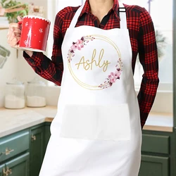 Personalized Kitchen Apron Custom Cooking Apron Christmas Monogram Apron Housewarming Gifts New Home Gift