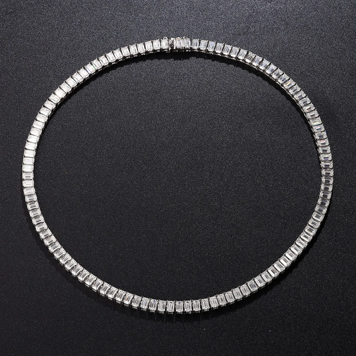 SongYun Luxury Jewelry 925 Sterling Silver Tennis Chain Necklace For Women Men Moissanite Diamond Tennis Necklaces Fine Jewelry