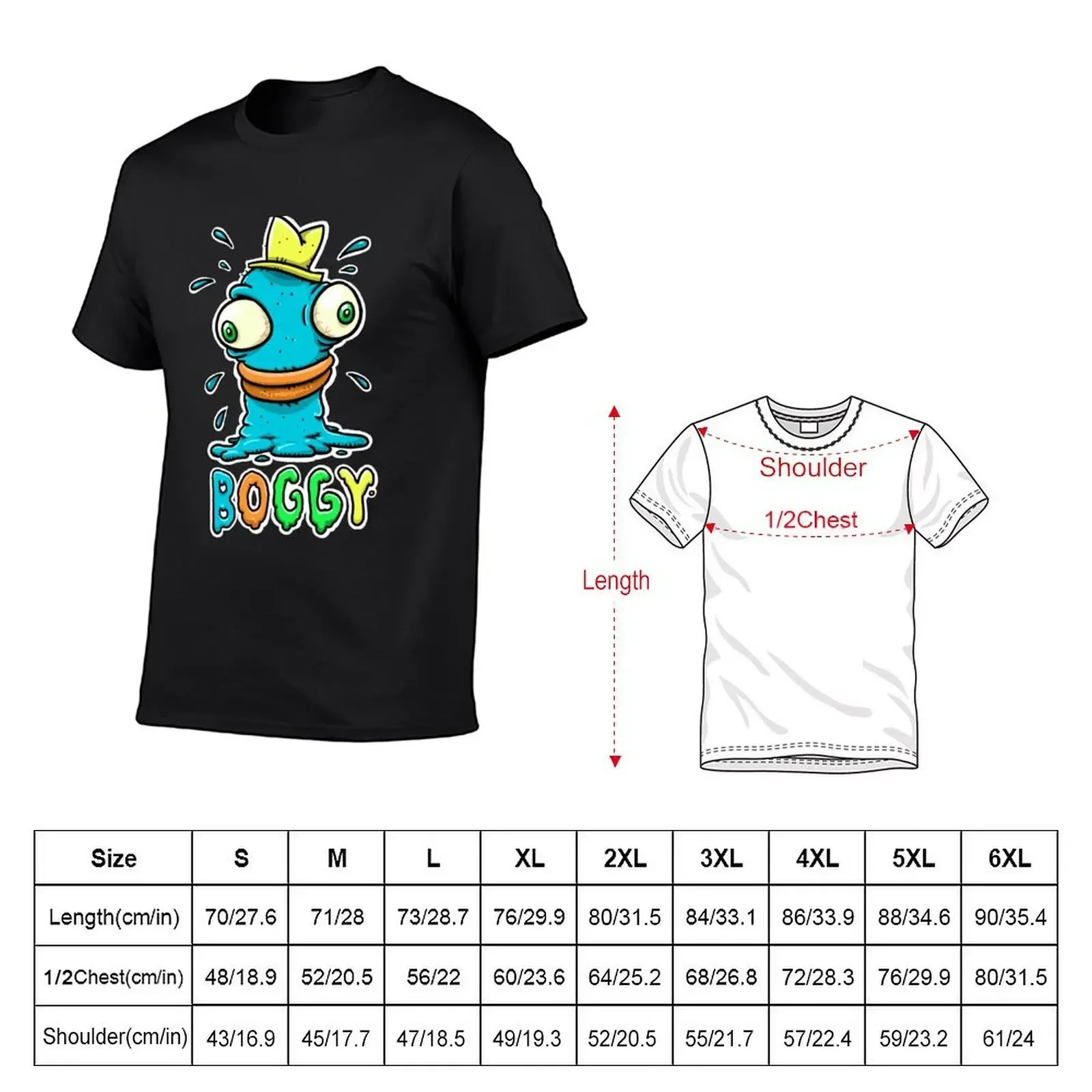 Boggy T-Shirt cotton graphic tees blue archive oversized t shirt summer tops designer t shirt men