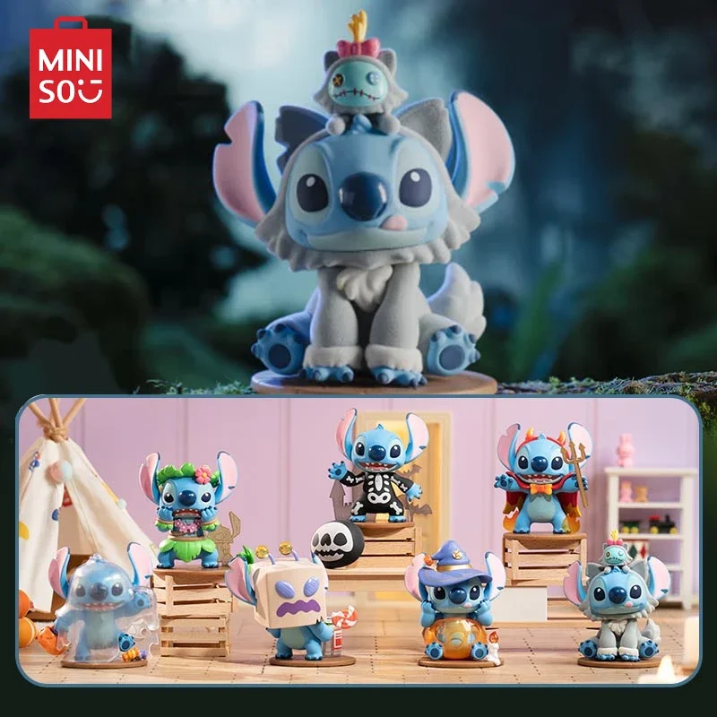 

MINISO Disney Стич мягкий дневник серии глухая коробка настольное украшение ручная анимация охватывающие детские подарки на день рождения