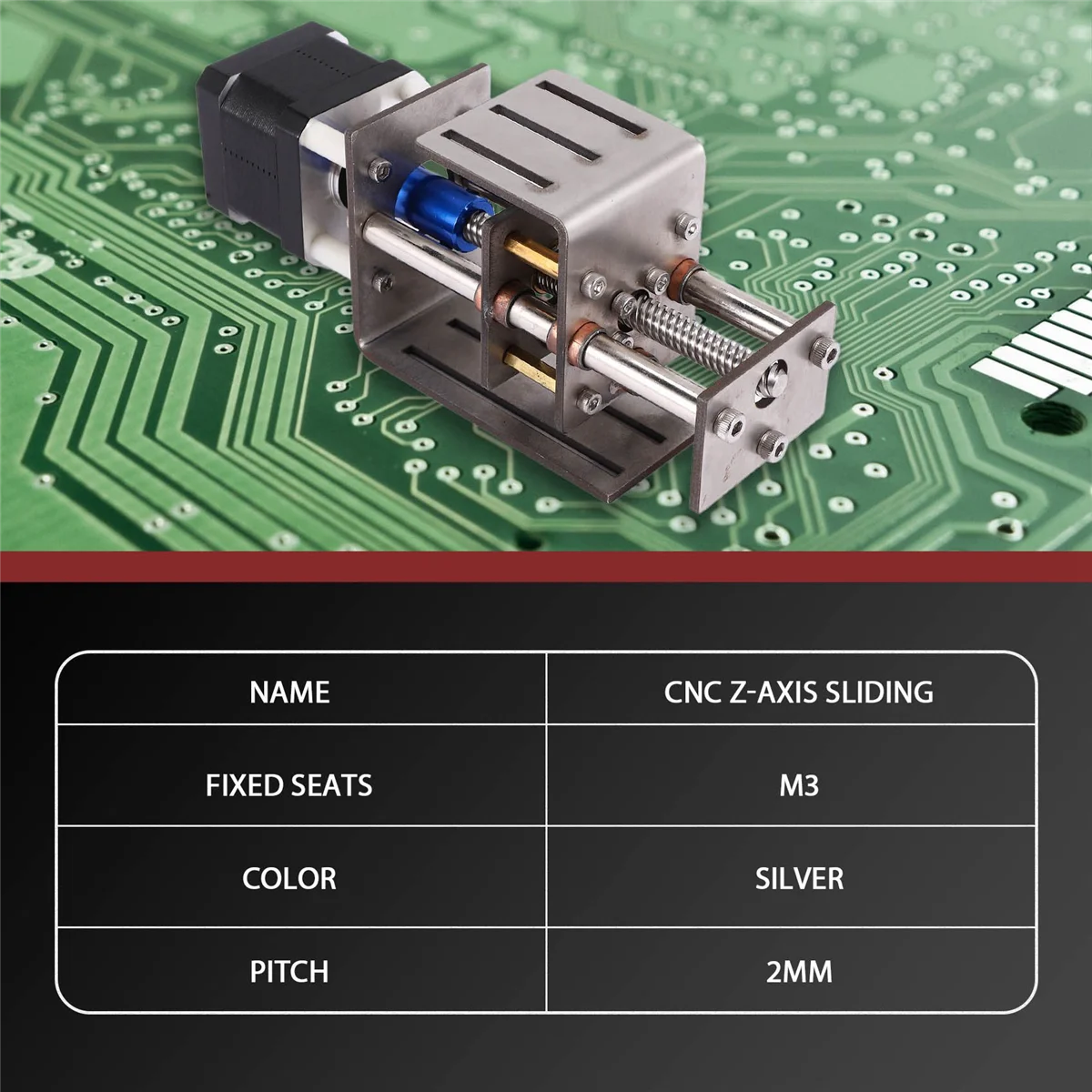 CNC Z-Axis Sliding Table CNC Router Kit DIY Milling Small Transmission Module 100mm Distance Wood Z Axis Motor