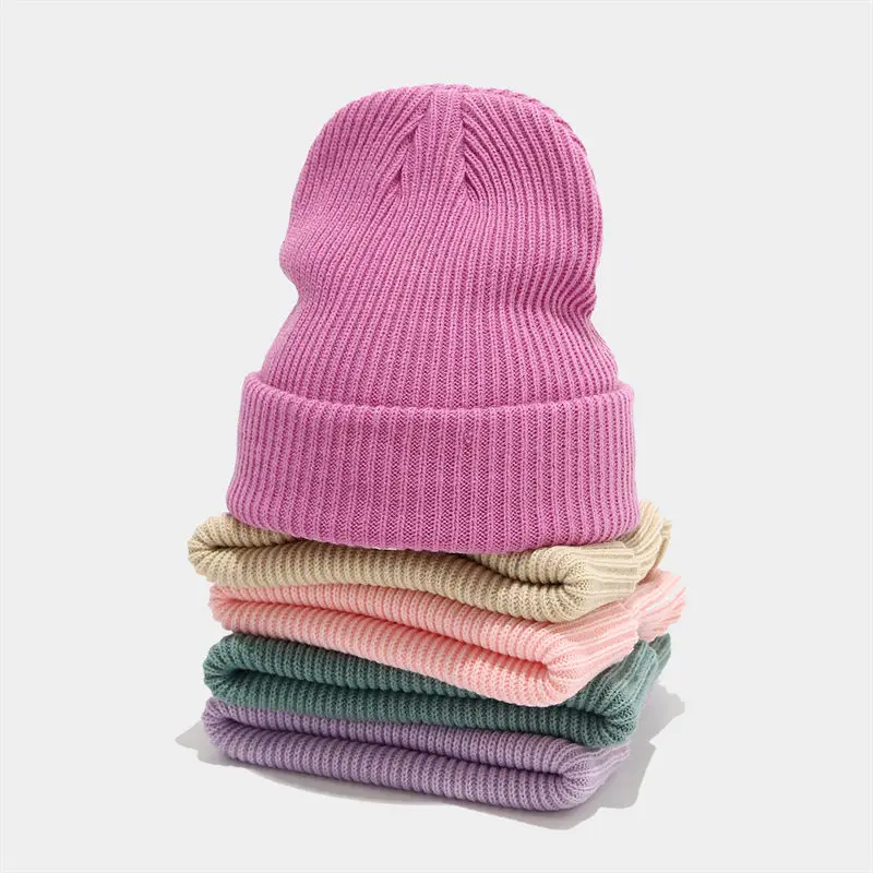 2026 Autumn and Winter Cotton Print Thicken Knitted Hat Warm Skullies Cap Beanie Hat For Men and Women 41