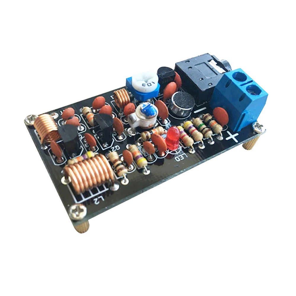 Rádio FM Transmissor Board Kit Eletrônico, Módulo de Frequência, Microfone Sem Fio, Solda, Project Practice Suite, DIY, 85-115MHz