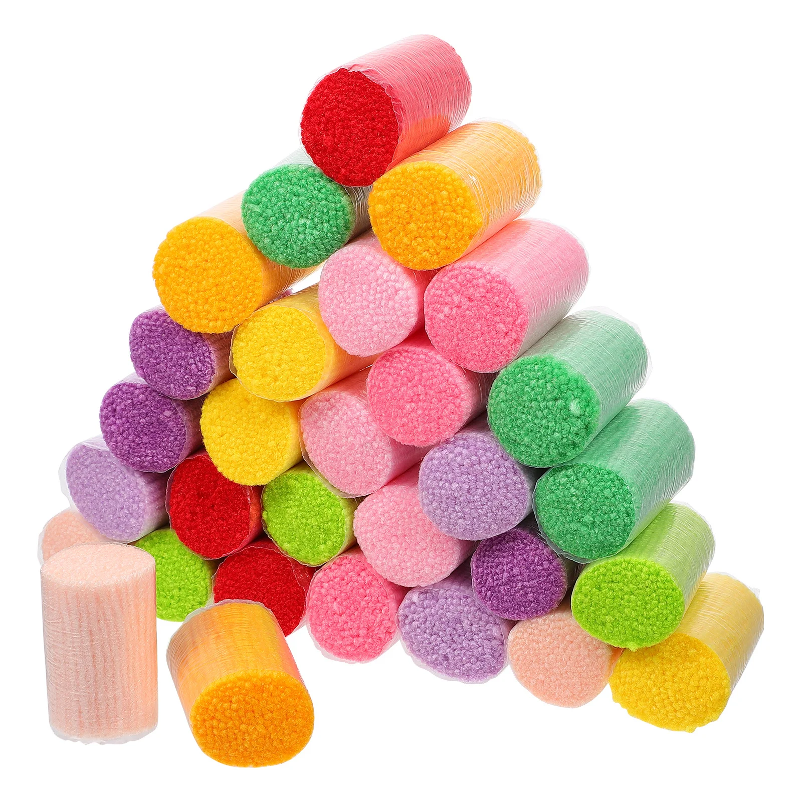 

30 шт. красочный крючок, акриловая шерсть для крючка-защелки, коврик, ремесленные проекты «сделай сам», мягкая пряжа для плетения, объемные предварительно вырезанные рулоны, ручная работа