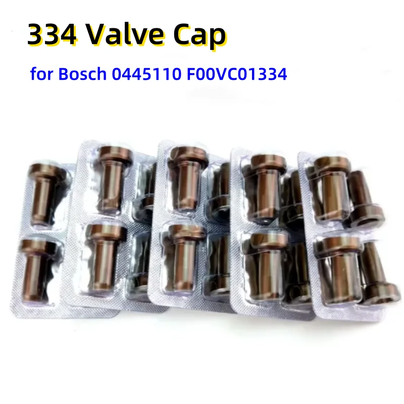 

for BOSCH 334 Control Valve Cap Nut Diesel CR Fuel Injector F00VC01334 Valve Head Seat F 00V C01 334 for 0 445 110 Series