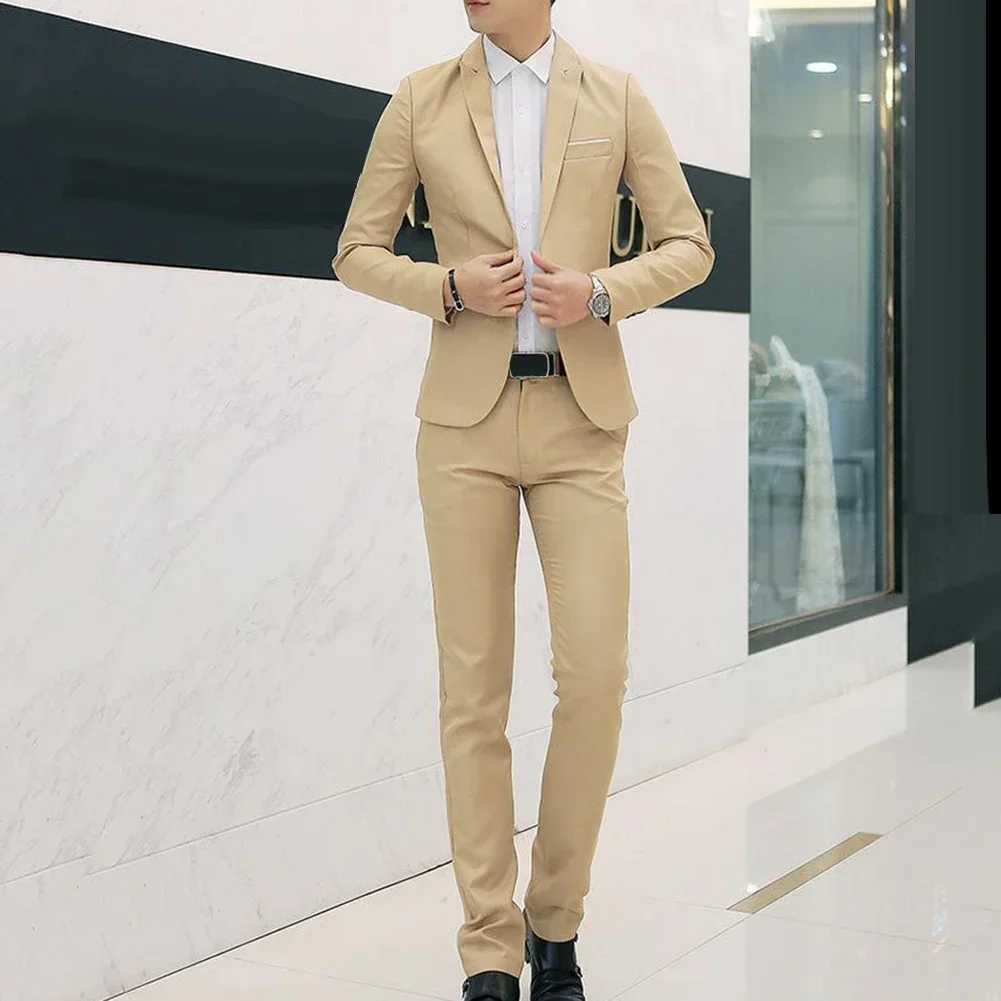 Elegante Heren Traje: Blazer & Pantalon - close-up view