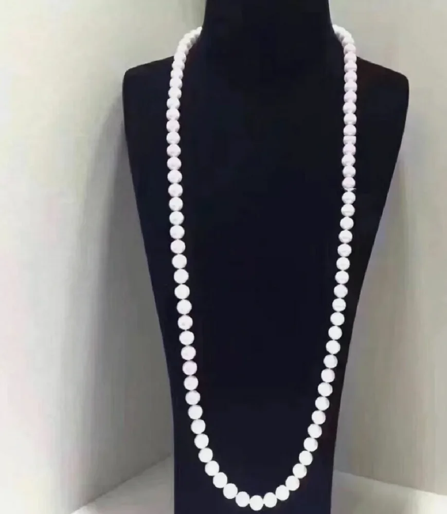 

24 inch AAAA Japanese Akoya 9-10mm white pearl necklace 14K 18in 20in 22in 26in 28in 30in 32in 34in 36in