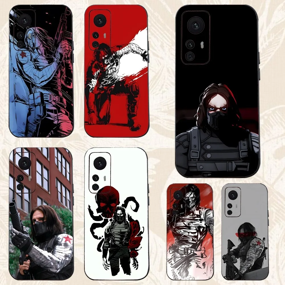 B-Bucky Barnes Winter S-Soldier Phone Case For Xiaomi 11 Redmi Note 11 5G 8T 9A 9 10T Note8Pro Note9 12SUltra Black Case