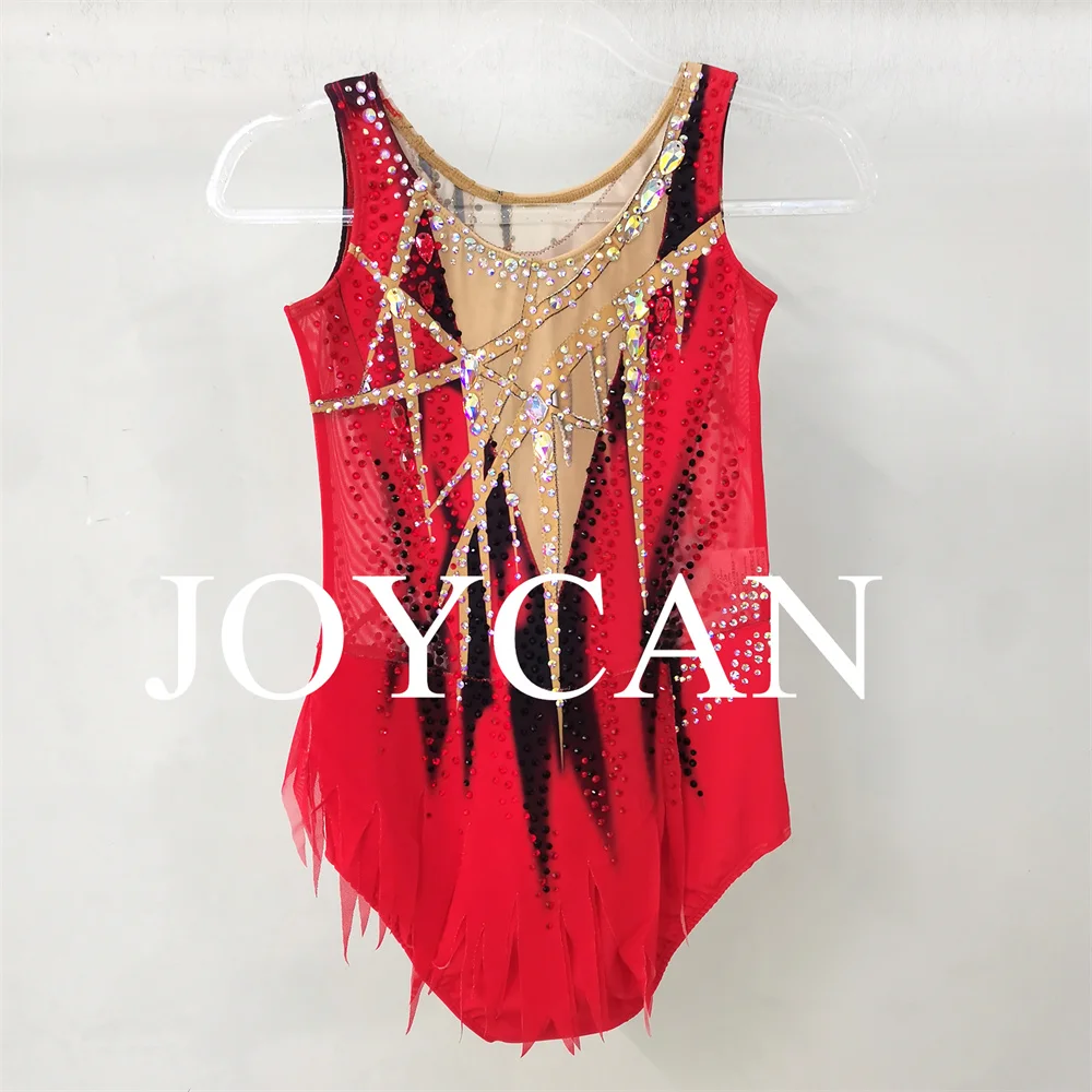 JoyCan Rhthmic ยิมนาสติก Leotards ผู้หญิง Spandex Elegant Dance Wear สําหรับการแข่งขัน