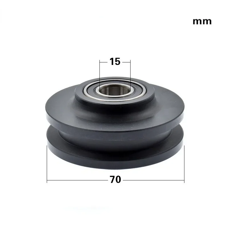 2PCS/lot Bathroom Double Bearing Barn Door Pulley American Sliding Door Pulley Cabinet Window Pulley Door Runner Sliding Shower view 3