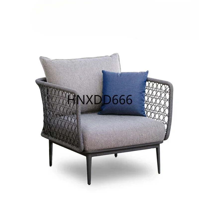 Japanese-style outdoor sofa combination villa terrace courtyard leisure rattan chair