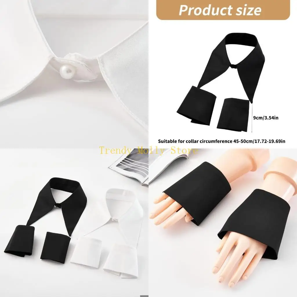 

N5KB Вставка Повседневный браслет с воротником для девочек Набор остроконечных воротников Древнего искусства Традиционная с и