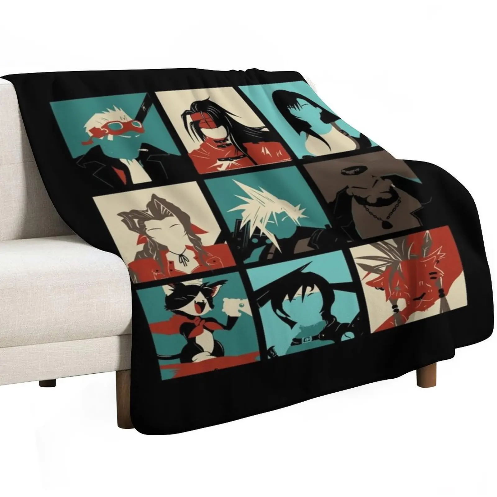 

Fantasy Final Seven Throw Blanket Tourist Sofa Throw Comforter Blankets