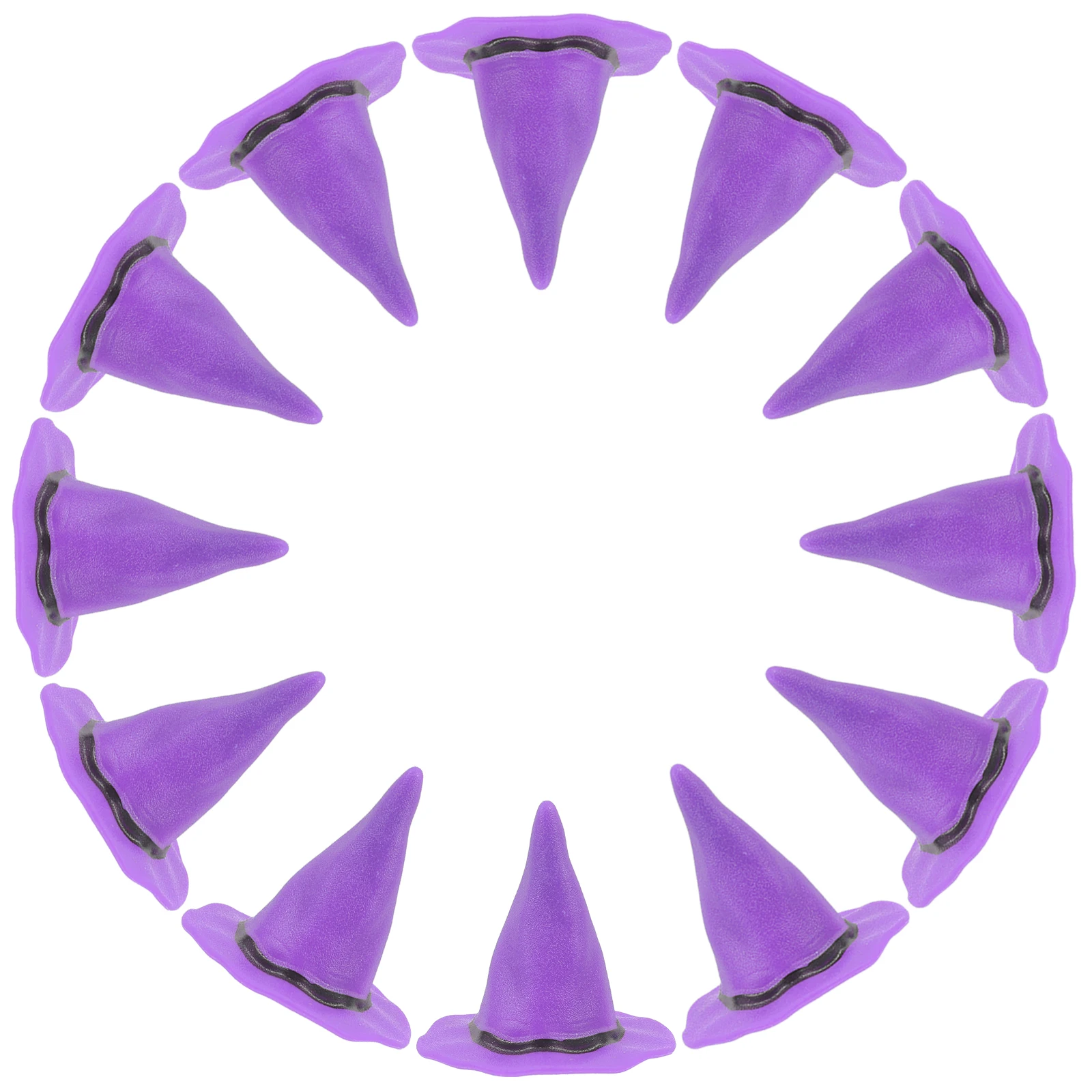 

24pcs Hats Halloween Decorations Mixed Color Plastic Bottle Toppers Accessory Party Supplies Halloween Room