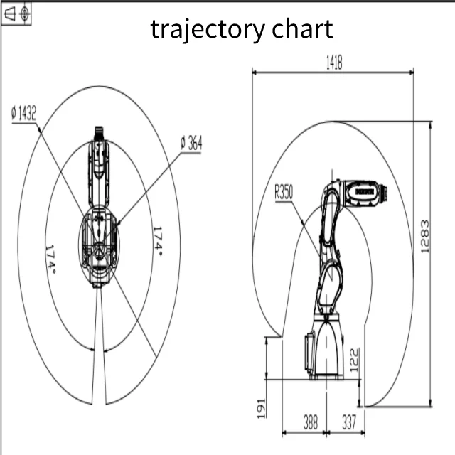 Small Articulated General Robotic Arm BRTIRUS0707A Industrial Robot BORUNTE Robot Arm