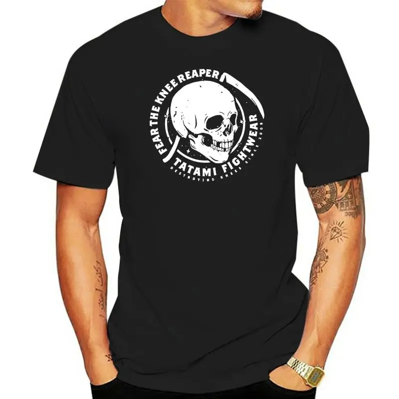 Tatami T-Shirt Fear the Knee Reaper Black Tee BJJ Jiu Jitsu Casual No-Gi