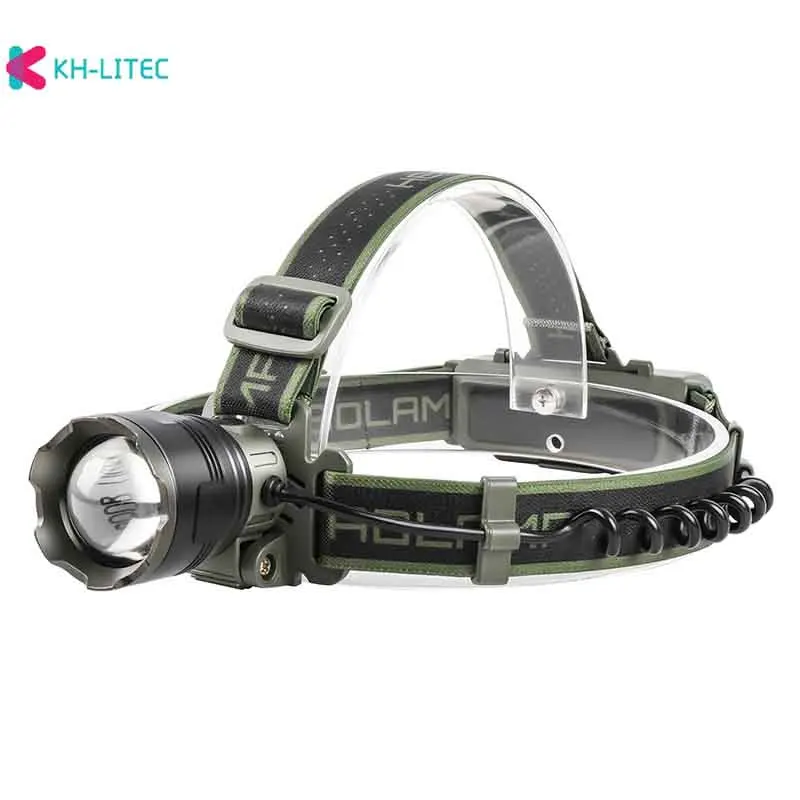 Leistungsstarker LED-Scheinwerfer 21700/18650 wiederaufladbarer Scheinwerfer, zoombare Stirnlampe, wasserdichtes Stirnlampe, hohe Lumen, Stirnlampe