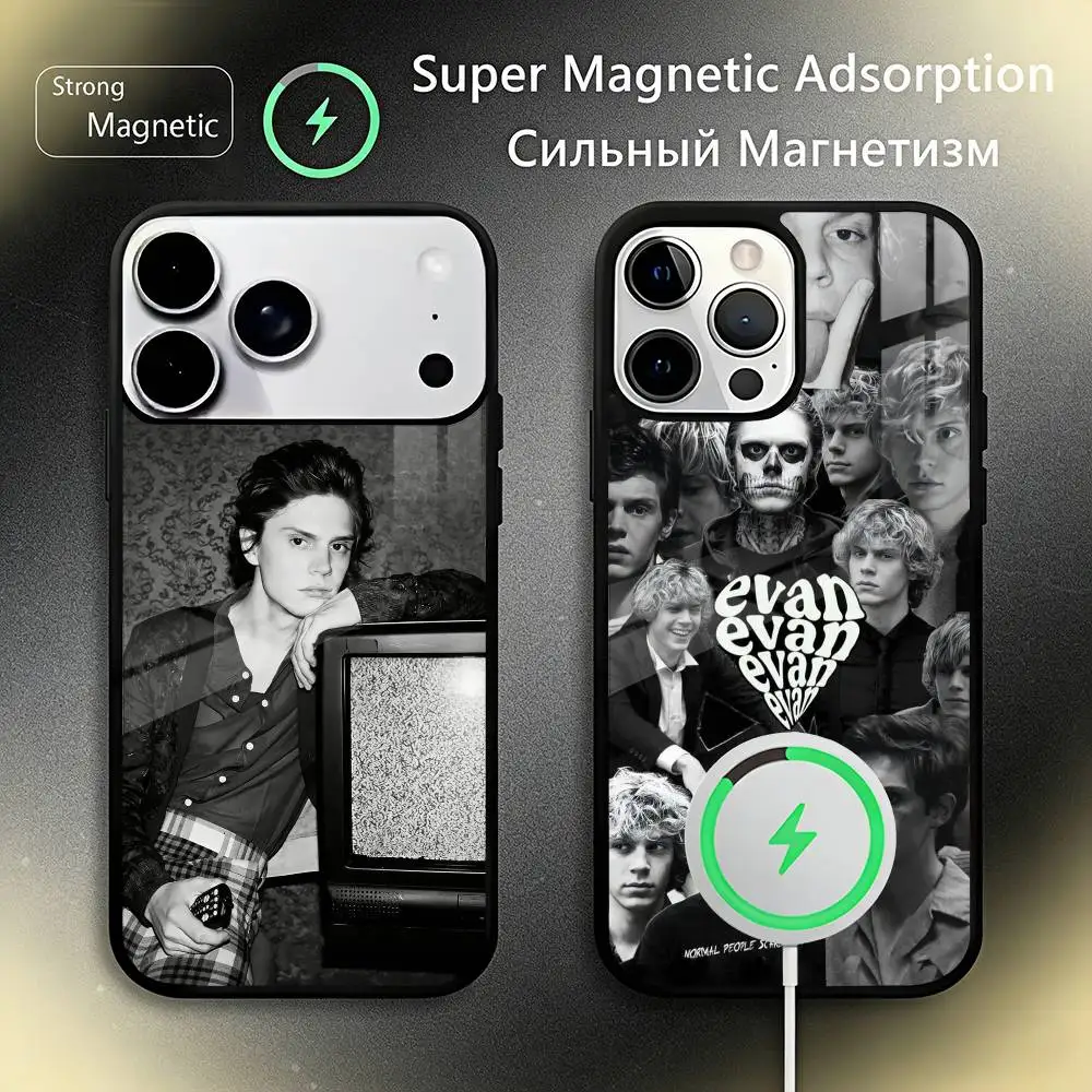 

E-Evan P-Peters Phone Case For iPhone17,16,15,14,13,12,11 Plus,Pro Max For Magsafe Wireless Charging