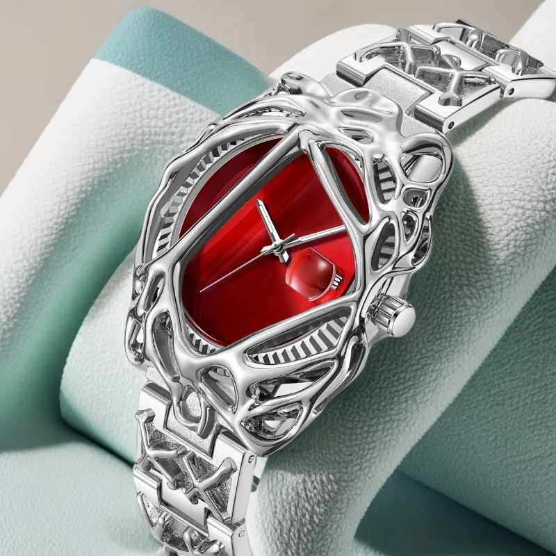 

Новые Ретро Y2K Alien Spider Web мужские кварцевые часы модные ретро уличный стиль нейтральные часы водонепроницаемые кварцевые часы