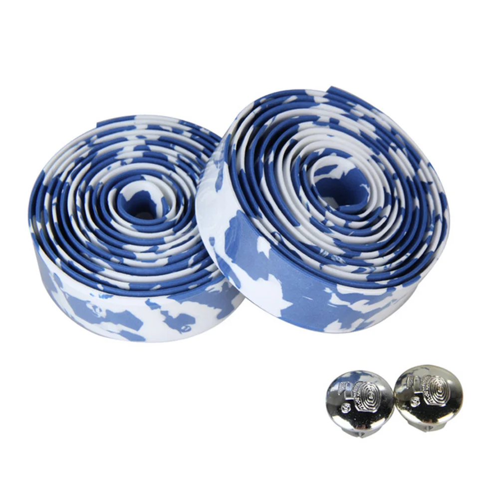 Bicycle Handlebar Tape Cork Material Thin Wall Anti-Slip For Road Bike Mountain Bike With Bar Plugs Red Black