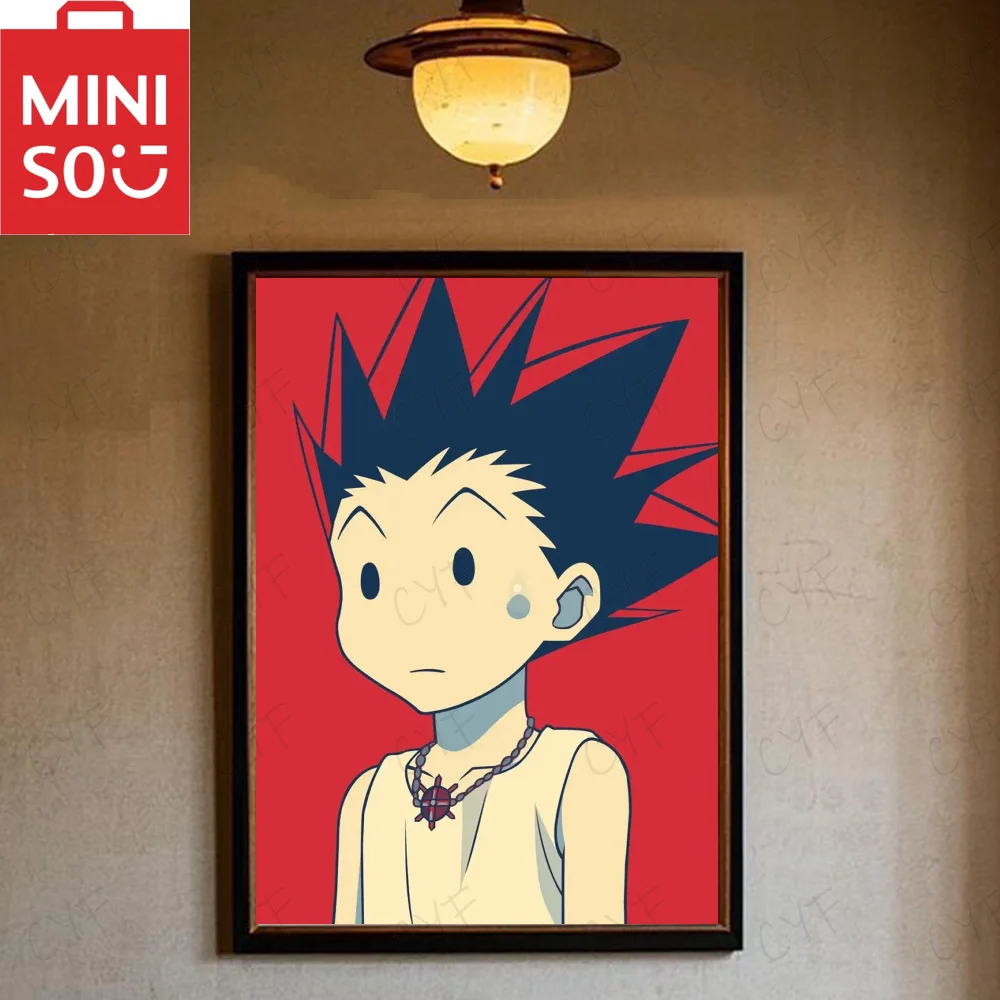 MINISO-pintura al óleo por número de Anime Retro Hunter X Hunter, decoración del hogar, pared, sala de estar, cafetería, Bar, habitación, marco de regalo de Marvel