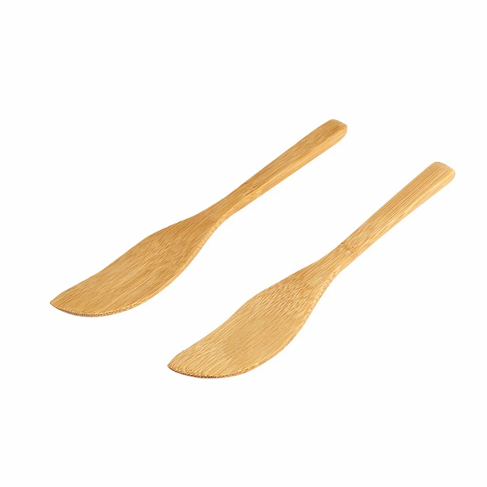 

10 pcs Dumpling Filling Spoon Wood Spreader For Cream Cheese Face Mask Kitchen Baking Tool Bamboo Jam Stuffer