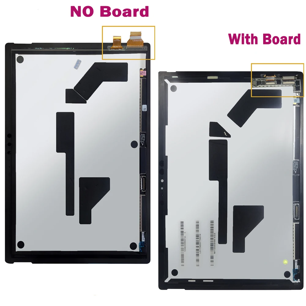 Panel digitalizador de pantalla táctil para Microsoft Surface Pro 4, 12,3 pulgadas, 100% Original, montaje de cristal, repuesto LCD, 1724