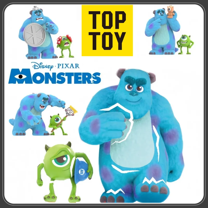 

New Toptoy Disney Monsters Inc Work Log Series Blind Box Flocking Sullivan Sulley Mystery Toys Mike Wazowski Anime Trendy Gift