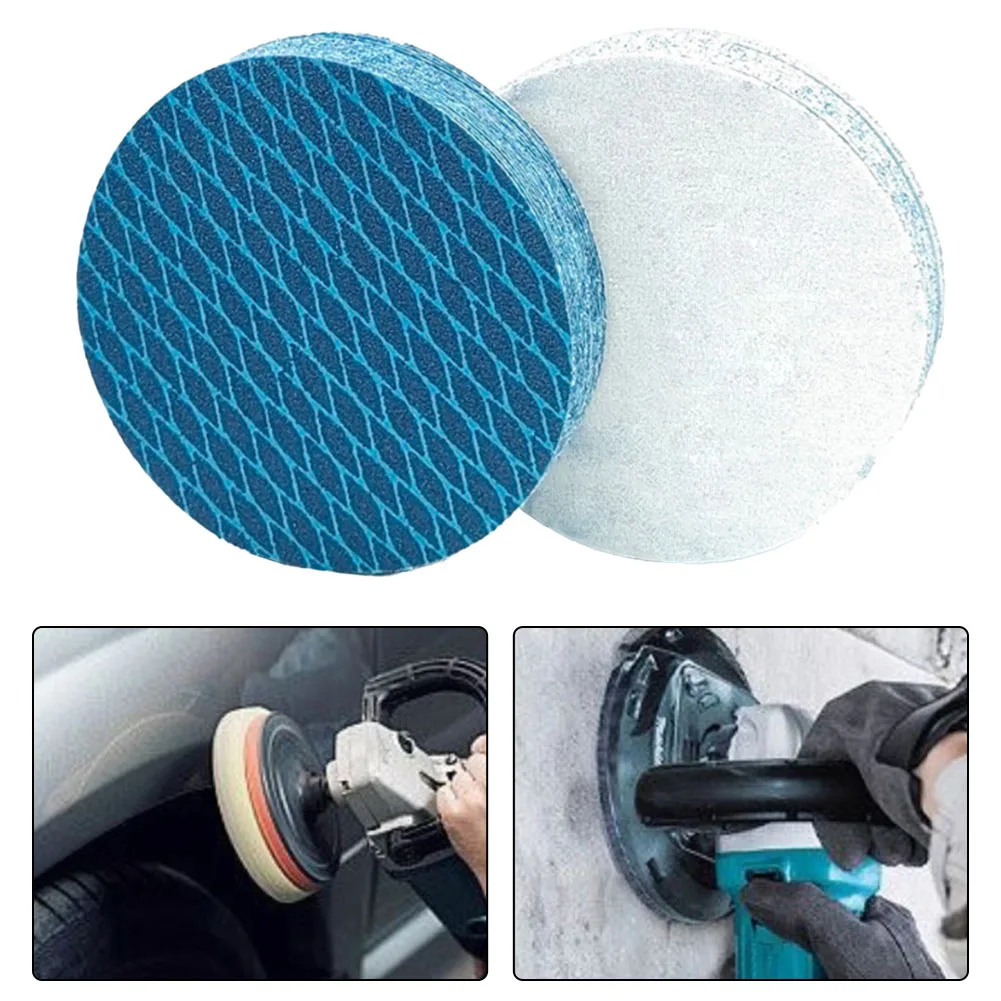 

100mm Rhombus Disc Sandpaper Sheet Abrasive Self-adhesive Flocking Metal Sanding Sheet Polisher Grinder Polishing Sandpaper