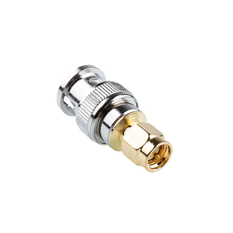 1pcs Coaxial RF Connector BNC Male to SMA Male Internal Screw BNC Bayonet Connector