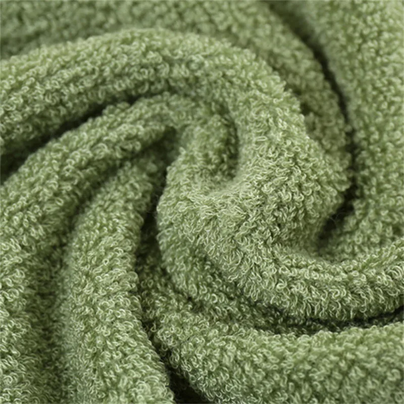 3PCS Green Bamboo Bathroom Towel Set Luxury Embroidered Hand Towels 2pcs (34x74cm) & 1pc Bath Towel (70x140cm) for Face And Body