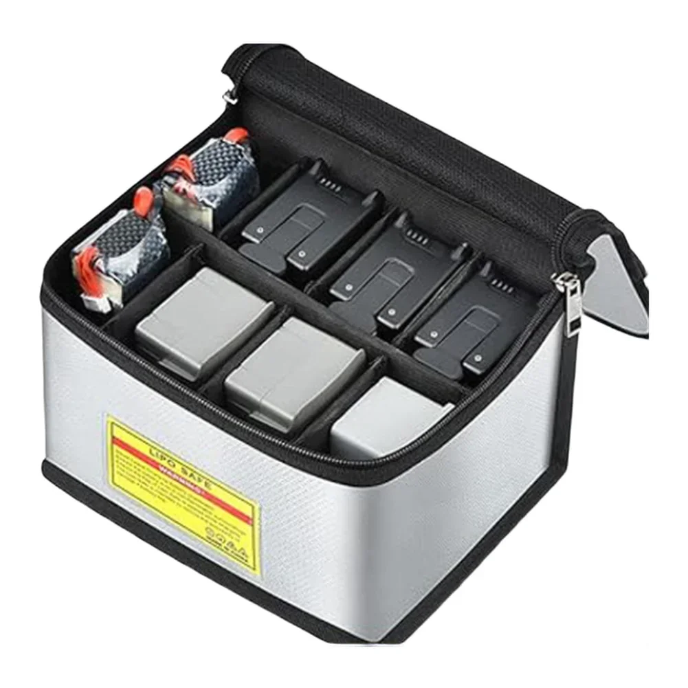 Fireproof Explosionproof Battery Storage Bag Large Capacity Silicone Case For DJI For LiPo LiFe Charging Safe Protection Pouch - view 5