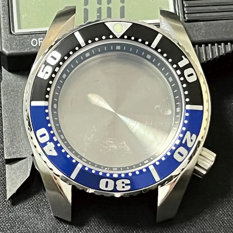 

Watch Modify Parts Solid 42mm Polished Stainless Steel SBDC001/Sumo Case Blue Black Bezel Sapphire Suitable For NH35/36 Movement